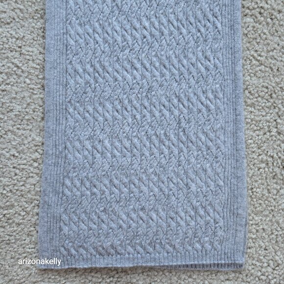 L.L. Bean Cashmere Mini-Cable Knit Scarf - Picture 2 of 8